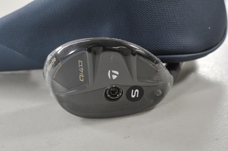 LEFT HANDED TaylorMade Qi4D Rescue 3-19* Hybrid Stiff Flex 75g Graphite #225514