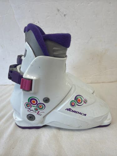 Mondo 19 & 19.5 Kid's Nordica Super 0.1 Ski Boots (Used)