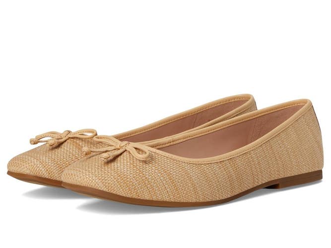 Cole Haan Yara Soft Ballet Flats Women's 9.5 B Raffia Leather Slip On ZOGG3454