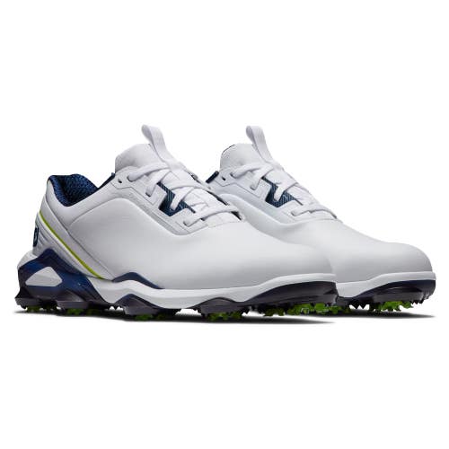 FootJoy Tour Alpha 55536 Sneakers Men's US 8.5 M White Navy Golf Shoes Hawk2921