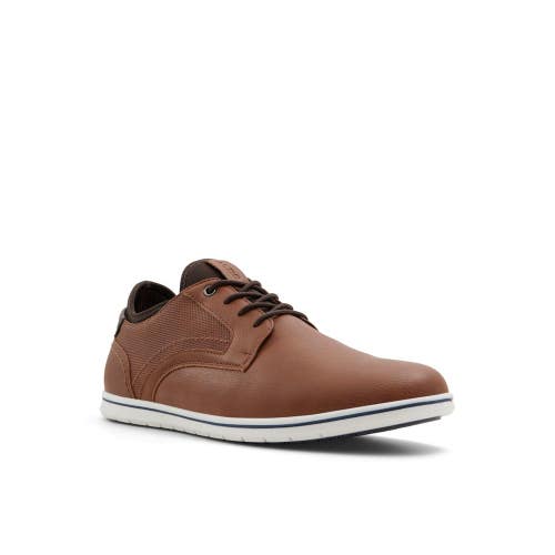Aldo Carnaby Sneakers Men's 9 D Cognac Lace Up Round Toe Casual Shoes Hawk2919