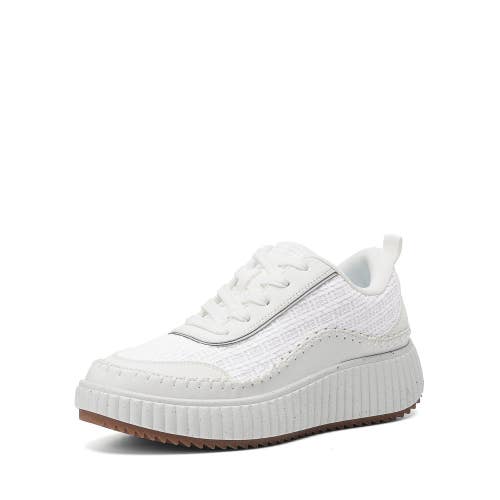 Dream Pairs Chunky City Tweed Sneakers Women's 8 White Platform Shoes Hawk2925