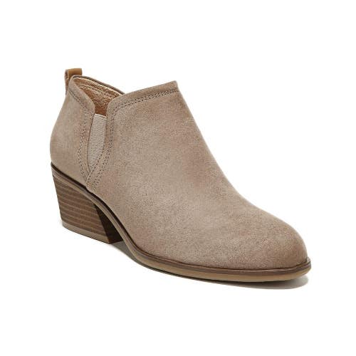 Lucky Brand Bollo Boots Women's US 10 M Stone Suede Block Heel Bootie Hawk2912