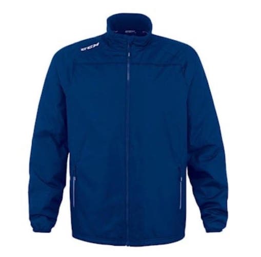 NEW CCM Lightweight Jacket, Navy Blue, Sr.  XL