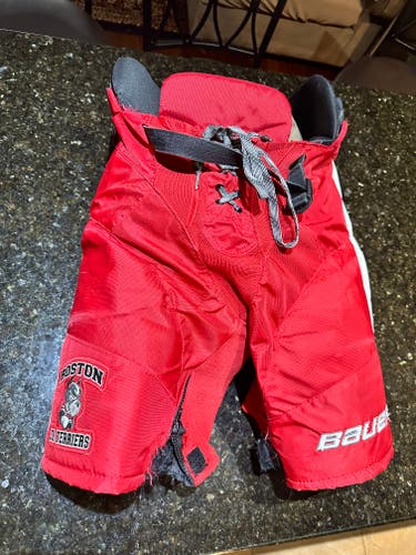 Men's Boston Jr Terriers Junior Large Bauer Custom Nexus Elite Hockey Pants (Used)
