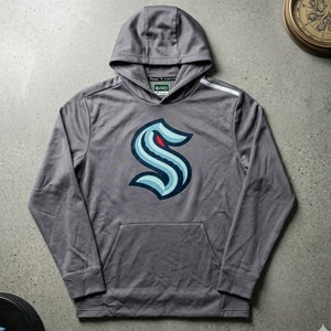 NWT Fanatics Authentic Pro Seattle Kraken NHL Performance Hoodie Grey Mens XL
