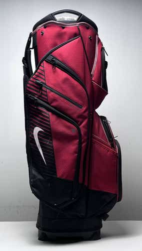 Nike Lightweight Cart Bag Red 14-Way Divide Single Strap Golf Bag