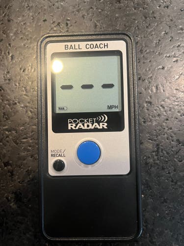Pocket radar ball coach