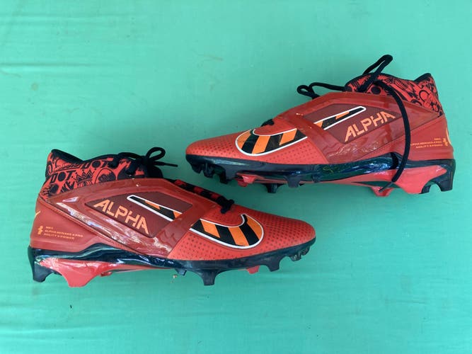 Nike Alpha Menace Pro 4 "Bengals" Mid Top Cleats Football Cleats | Men's 11