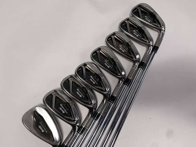 TaylorMade M4 Iron Set 4-PW+AW KBS Max 85g Regular Steel Mens RH Midsize Grips