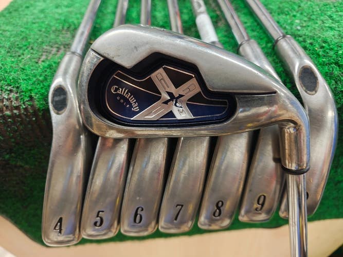 Callaway X-18 Golf Iron Set 3-PW Steel Shaft Uniflex