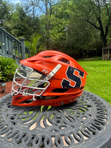 Syracuse University Team Issue Cascade R Lacrosse Helmet - All Orange