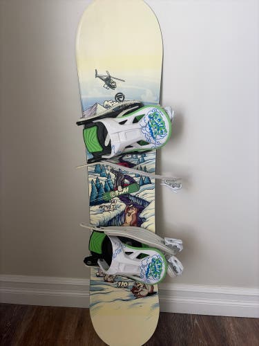 Kid's Flow Micron Mini Snowboard With Bindings 110 cm (Used)