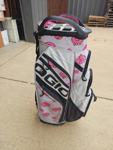 Ogio Woode Hole in One Donut Way 15 Divider Golf Cart Bag w Raincover