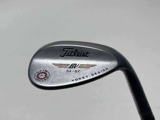 Titleist Vokey Spin Milled Chrome 2009 Lob Wedge LW 64* 7 Bounce Wedge RH