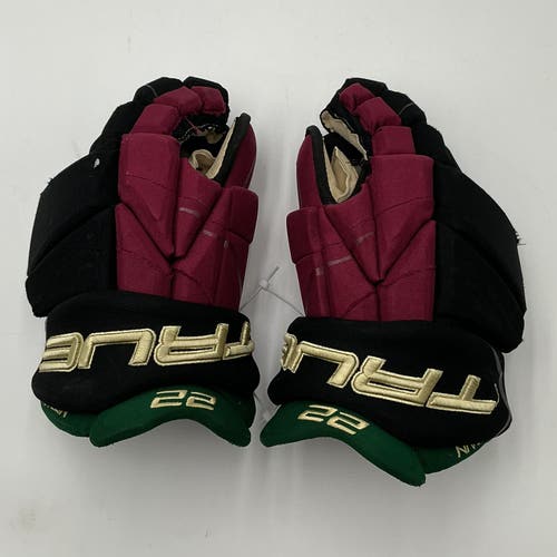 Lightly Used Arizona Coyotes McBain True 14" Pro Stock Catalyst 9X Gloves