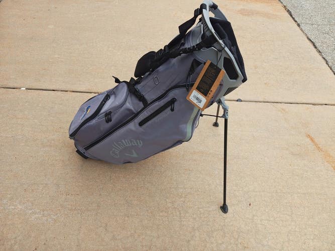 Callaway Fairway + 4 Divider Golf Stand Bag w Raincover New with Tags Grey/Black