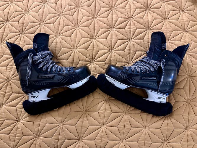 Black/Gray 2014 Bauer Supreme 160 Hockey Skates Regular Width 8 (Used)