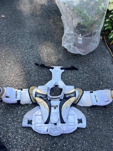 Medium 2005 Vaughn Epic 8000 Goalie Chest Protector (Used)
