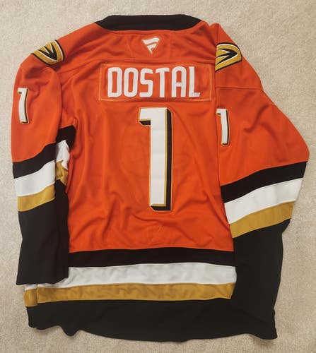 Lukas Dostal Anaheim Ducks Authentic Pro  Hockey Jersey (Lightly Used)
