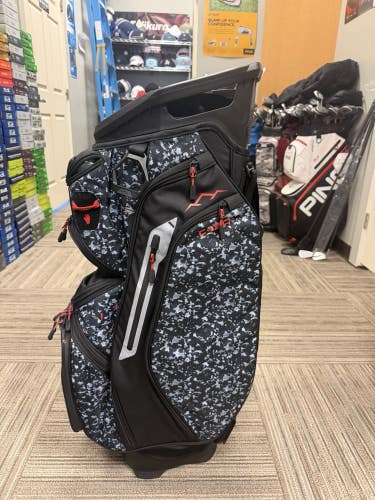 2027 Sun Mountain C-130 Cart Bag (BLACK-CAMO-RED)