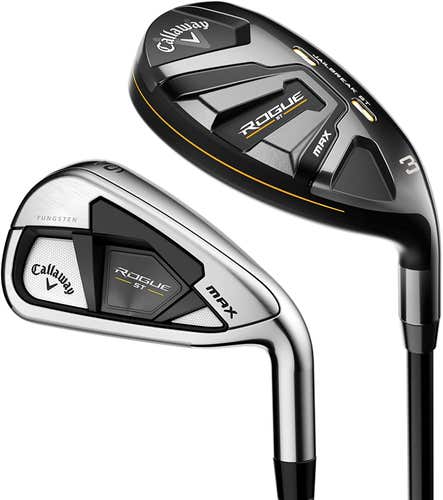 Callaway Rogue ST Max Combo Iron Set 3/4H+5-PW (Steel Elevate 85 MPH, REGULAR,