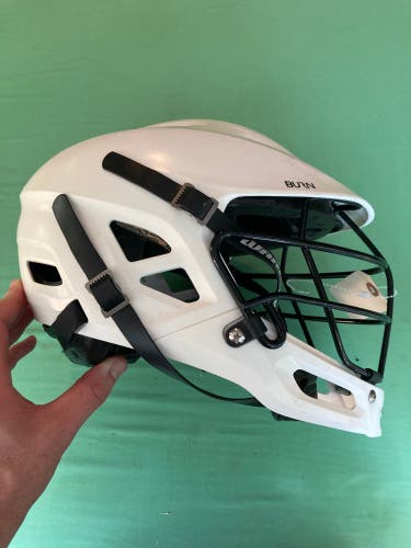 White Youth Warrior Burn Junior Helmet (Used)