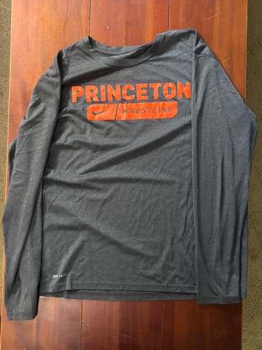 Princeton Wrestling Gray XL Men's Nike Dri-Fit Shirt (Used)
