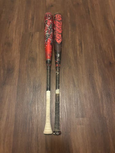 BUNDLE 2022 Louisville Slugger Select PWR Hybrid BBCOR Certified Bat (-3) 30 oz 33" (Used)