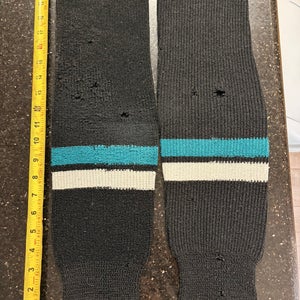 22’ Sharks Black Knit Socks (Used)