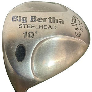 Callaway Big Bertha Steelhead Driver 10* Men's LH Stiff Steel 43.5" New Grip HC