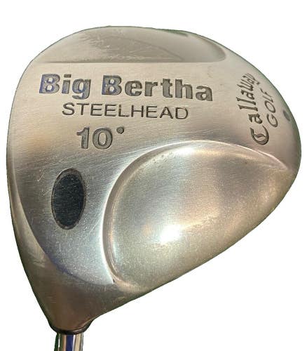 Callaway Big Bertha Steelhead Driver 10* Men's LH Stiff Steel 43.5" New Grip HC
