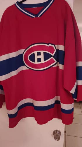 Red Goalie Cut Men's Reebok Jersey (Used)