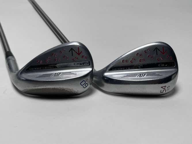 Titleist Vokey SM10 Tour Chrome Wedge Set 54* 10 | 60* 12 SteelFiber Regular RH