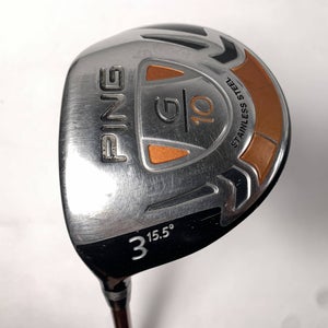 Ping G10 3 Fairway Wood 15.5* TFC 129 F Regular Graphite Mens RH Undersize Grip