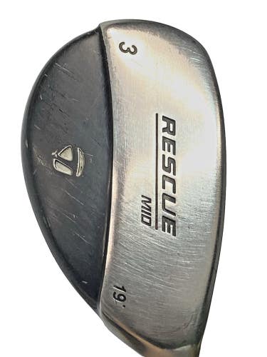 TaylorMade Burner Rescue Mid 3 Hybrid 19*Men's RH Stiff Steel 39.5" Good Grip