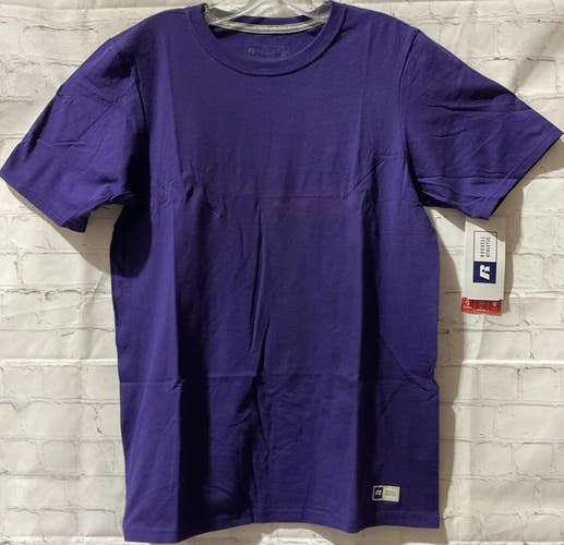 Russell Athletic 64STTMO ADULT  Athletic SMALL T-Shirt Purple