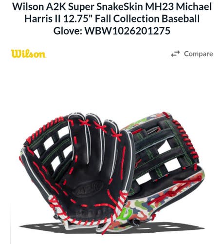 2024 Wilson RH Outfield A2000 Baseball Glove 12.75" (Used)