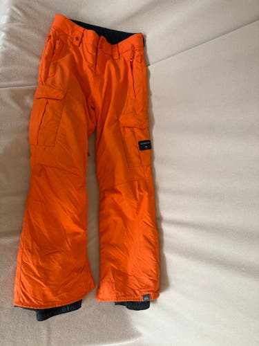 Quicksilver Orange Unisex Youth XL Ski Pants (Used)