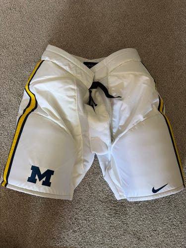Michigan Wolverines Winter White Hockey Pants - Shell/Lowers Only