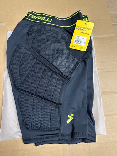 (New)STORELLI BS IMPACT SLIDERS BLACK LARGE NIB
