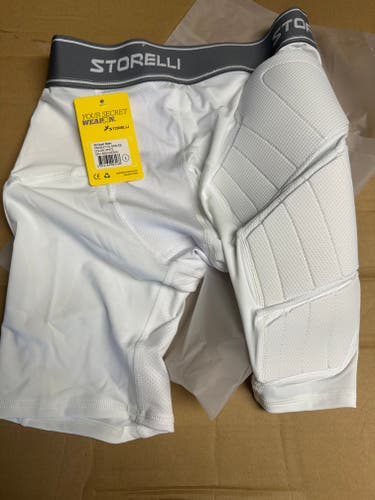 (New)STORELLI BS IMPACT SLIDERS WHITE LARGE NIB