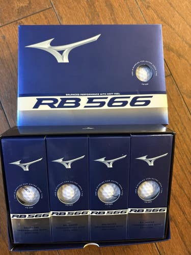 4 Dozen Mizuno RB566 2 Piece Golf Balls White