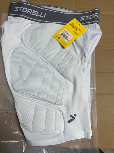 (New)STORELLI BS IMPACT SLIDERS WHITE MEDIUM NIB
