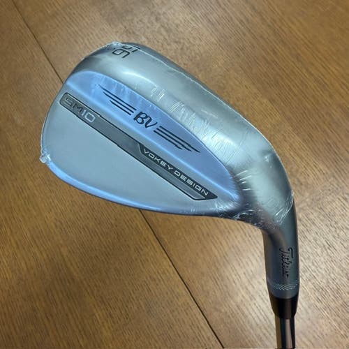 Men's 2024 Titleist Vokey SM10 Tour Chrome Right Handed Wedge Wedge Flex 56 Degree Steel Shaft (New)