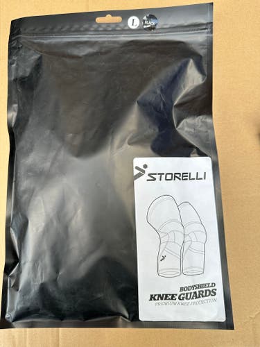 (New)STORELLI BS KNEE GUARDS BLACK LARGE NIB