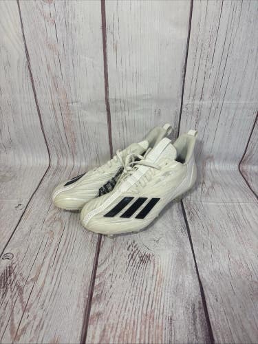 adidas Mens Size 8 ADIZERO Football Cleats Cloud White/Core Black GX4049 NEW