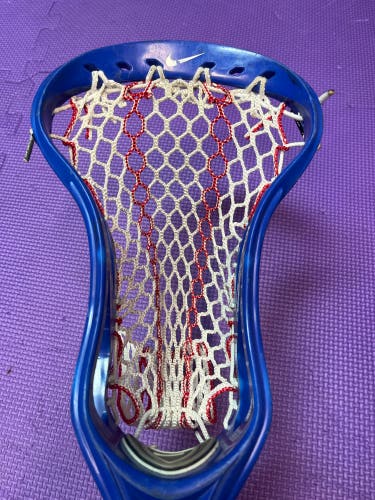 Blue Nike Elite 10 Lacrosse Head Strung