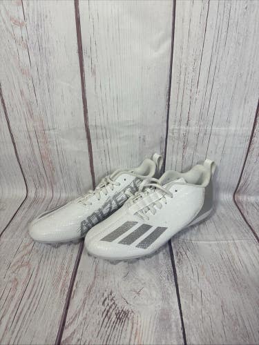 adidas Adizero Spark GY4521 Football Cleats White Size 8 Medium OBO