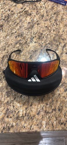 Red Unisex One Size Fits All Adidas Sunglasses (New)